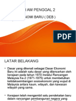 Dasar Ekonomi Baru