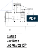 Sample-3 Area:843 SQ - FT Land Area:1338 SQ FT
