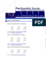 Answers To Sample Questions - Verbal and Abstract