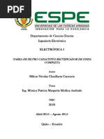 Electrónica I Tarea de Filtro Capacitivo