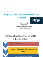 Cambio Climático y Las Enfermedades-Dra. Ana Carvajal RSCMV