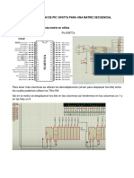 Programación de Pic 16f877a para Una Matriz Secuencial