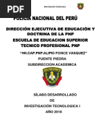 Silabo Investigacion