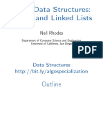 Arrays and Linked Lists PDF
