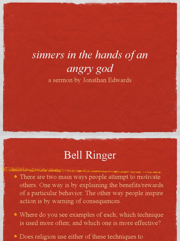 Sinners in the Hands of an Angry God