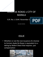 Ayala de Roxas V City of Manila: G.R. No. L-3144. November 19, 1907