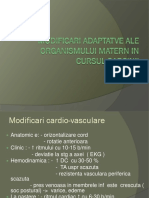 Modificari Adaptatve Ale Organismului Matern in Cursul Sarcinii