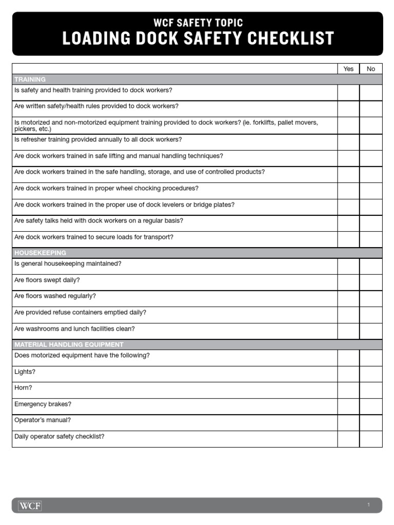 Ensuring Safety at the Loading Dock A Checklist for Maintaining a HazardFree Work Environment