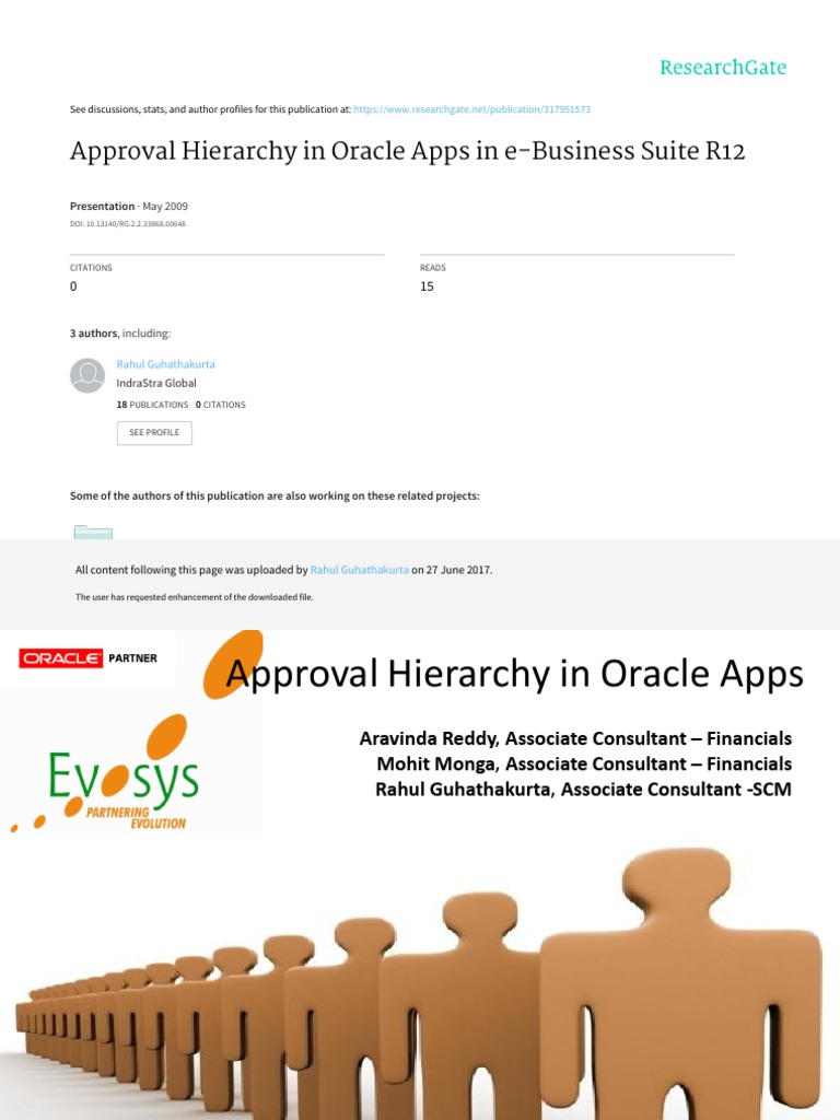 Oracle R12 Approval Hierarchy Setup | PDF | Software | Computing