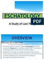 Eschatology: A Study of Last Things