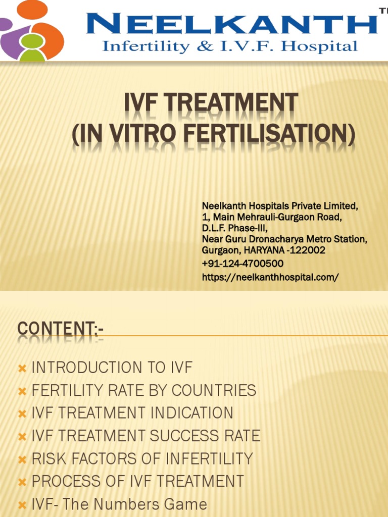 IVF Treatment Overview and Success Rates | PDF | In Vitro Fertilisation ...