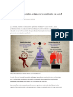 Riesgos Psicosociales, Asignatura Pendiente en Salud Laboral