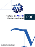 Manual de Wordpress Diputacion de Malaga