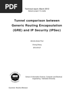 Tunnel Comparison Between Generic Routing Encapsulation (Gre) and Ip Security (Ipsec)