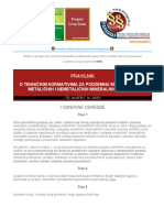 Pravilnik o Tehnickim Normativima Za Podzemnu Eksploataciju Metalicnih I Nemetalicnih Mineralnih Sirovina