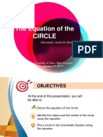 Deriving & Converting Circle Equations