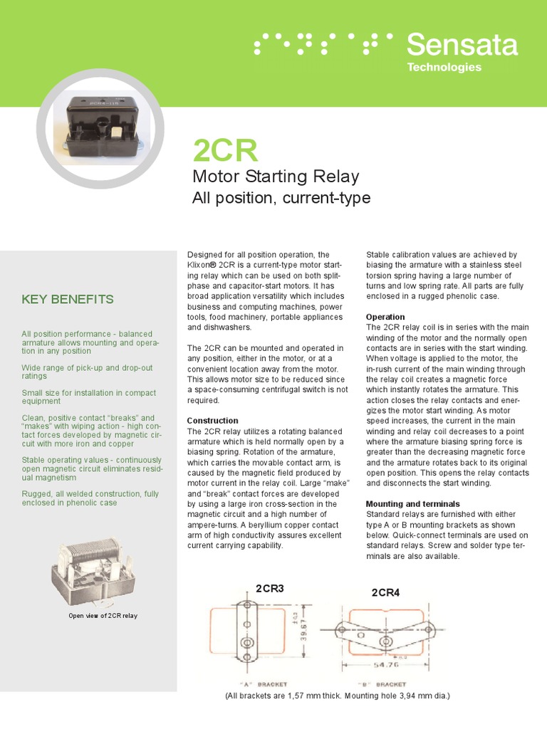 2cr Klixon 6 | PDF | Relay | Switch