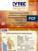 05 Uso de Colectores Cytec en Plantas de Flotación de Polimetálicos en la Minería de Bolivia - Luis Cuevas   Petroquim.pdf