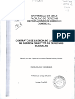 Contratos de Licencia de Las Entidades de Gestión Colectiva de Derechos Musicales