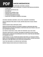Hacks Modafocas