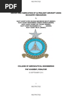 Download Design and Fabrication of Ultra Light Aircraft by Muhammad Ali SN37134859 doc pdf