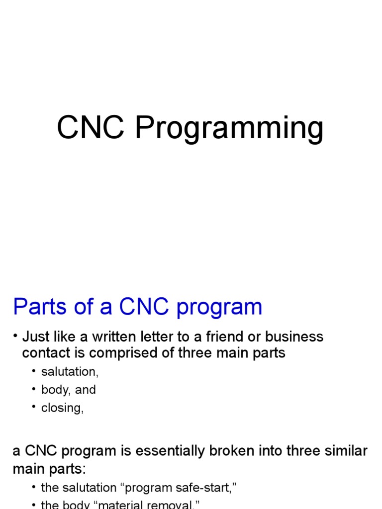 3 CNC Programming | PDF | Numerical Control | Machines