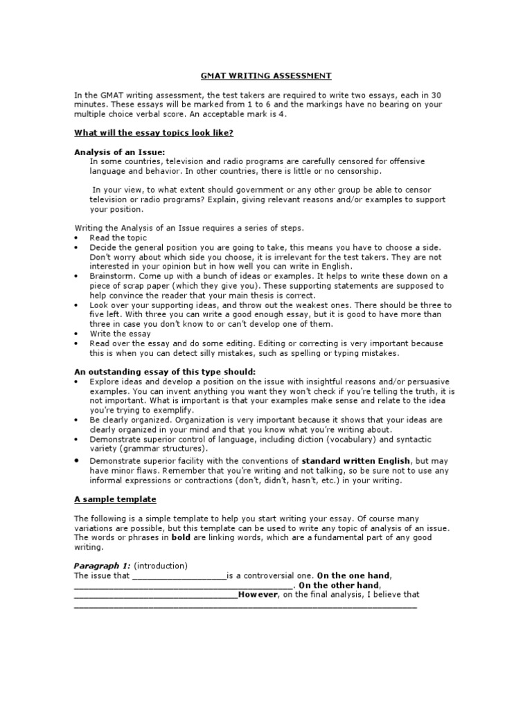 Essays for gmat image