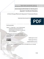 Valencia & Vargas-Nieto ¿Es Efectiva La Terapia Administrada Vía Internet para La Depresión?: Una Revisión Sistemática