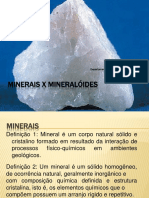 Minerais X Mineralóides