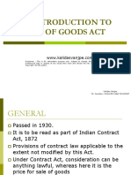 Introduction To Sale of Goods Act