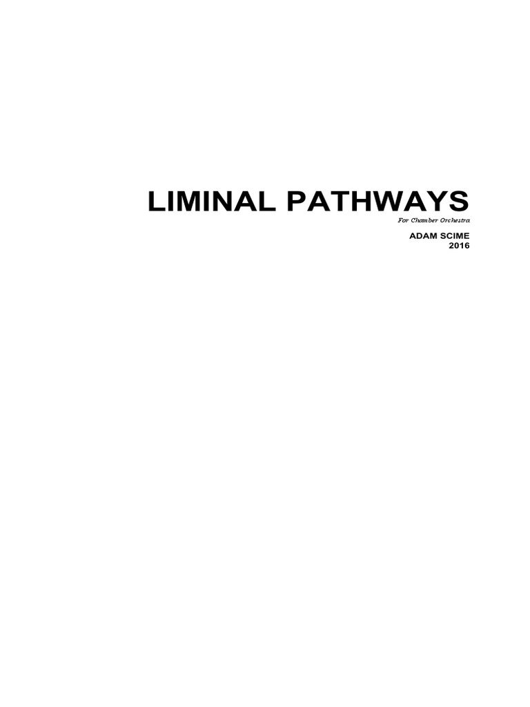 Liminal Pathways | PDF | Bassoon | String Instruments