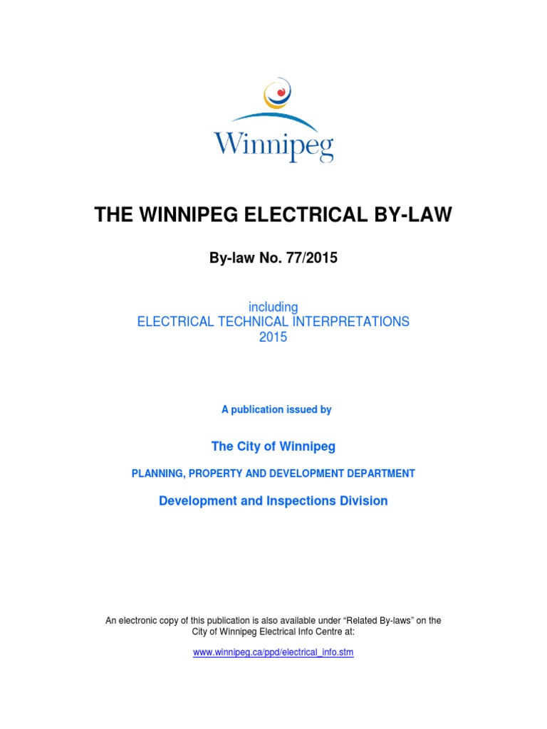 2015 WPG Electrical by Law PDF Electrician License