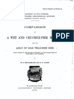 Hillebrand W.F., Allen E.T.-comparison of A Wet and Crucible-Fire Methods For Assay of Gold Telluride Ores