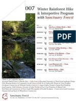 Sanctuary 2006-07 Forest Winter Rainforest Hike Schedule
