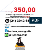 Monografia e TCC R$ 350,00 Uberlandia