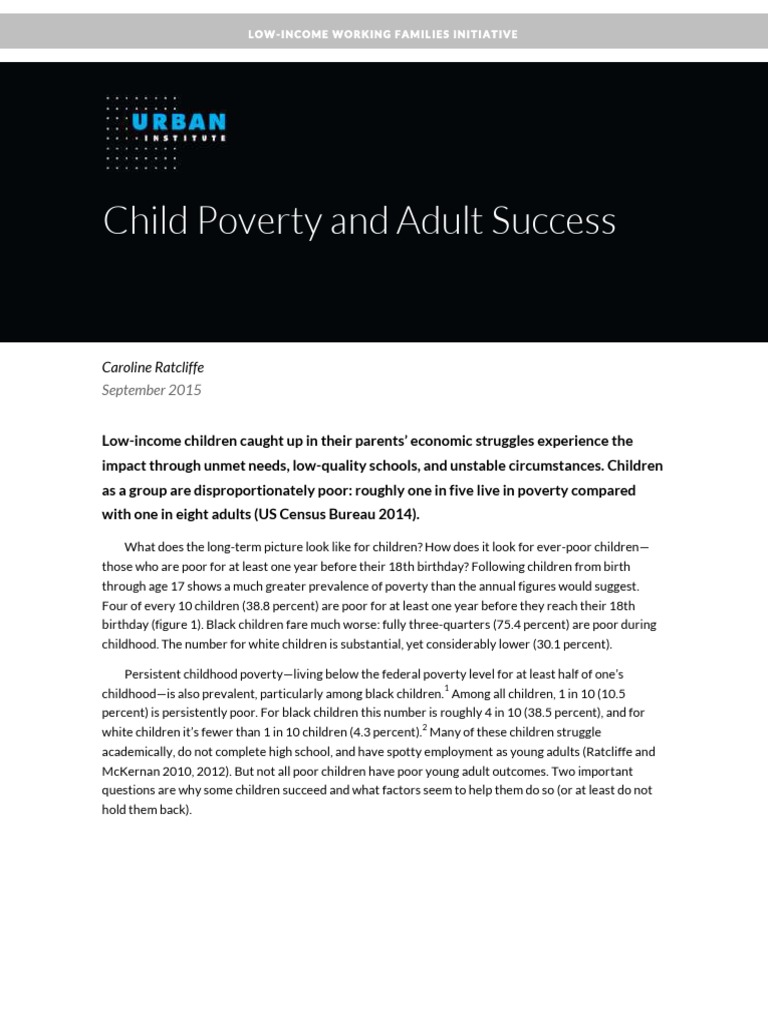 Child poverty essay examples image