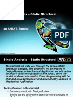 Single Analysis - Static Structural: © 2009 ANSYS, Inc. All Rights Reserved. ANSYS, Inc. Proprietary