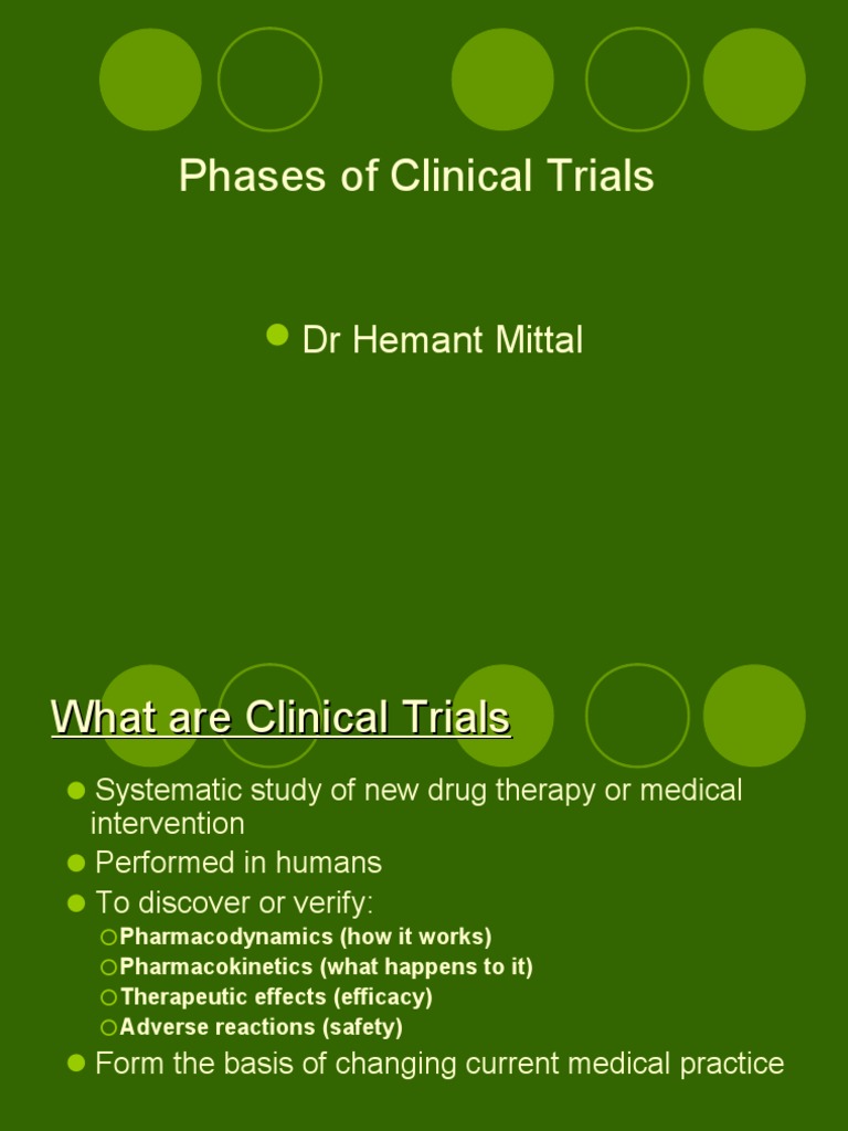 Clincal Trial Phases Final | PDF | Phases Of Clinical Research ...