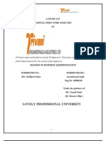 Capital Structure Analysis of Triveni