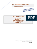 Centra Quality Manual Iso 9001 2008