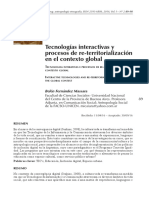 Tecnologías Interactivas y Procesos de Re-Territorialización en El Contexto Global