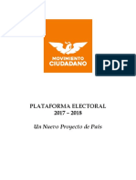 Plataforma Electoral 2017-2018