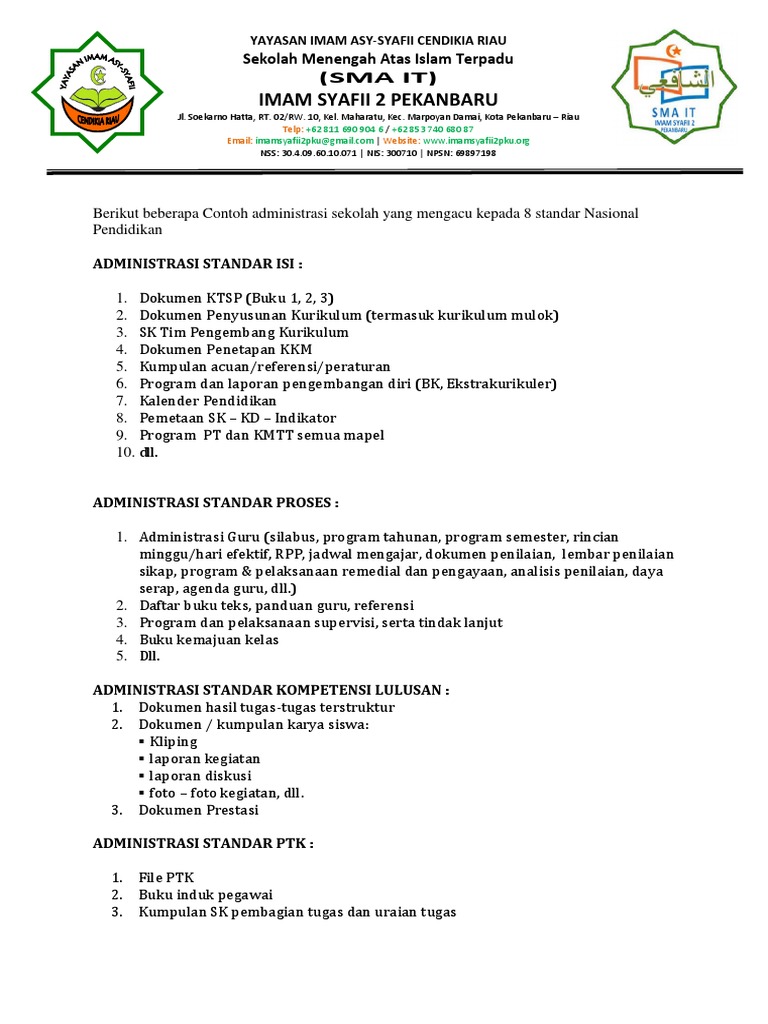 Download Contoh Administrasi Sekolah Background
Update Terbaru
Doc
Contoh Administrasi Sekolah
