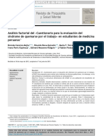 2013.Análisis Factorial Del Cuestionario Para La Evaluación Del Síndrome de Quemarse Por El Trabajo en Estudiantes de Medicina Peruanos