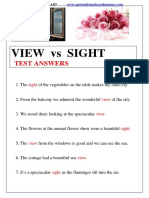 View Vs Sight TEST ANSWERS
