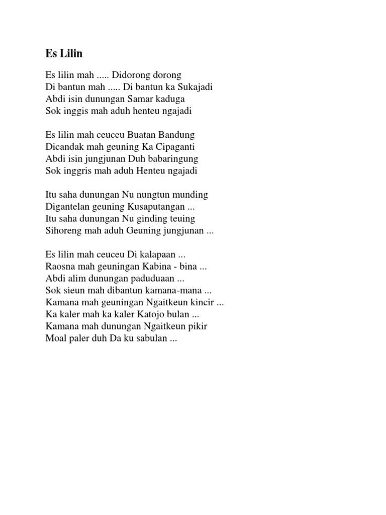 Lirik Lagu Sunda | PDF | Agama & Spiritualitas | Puisi