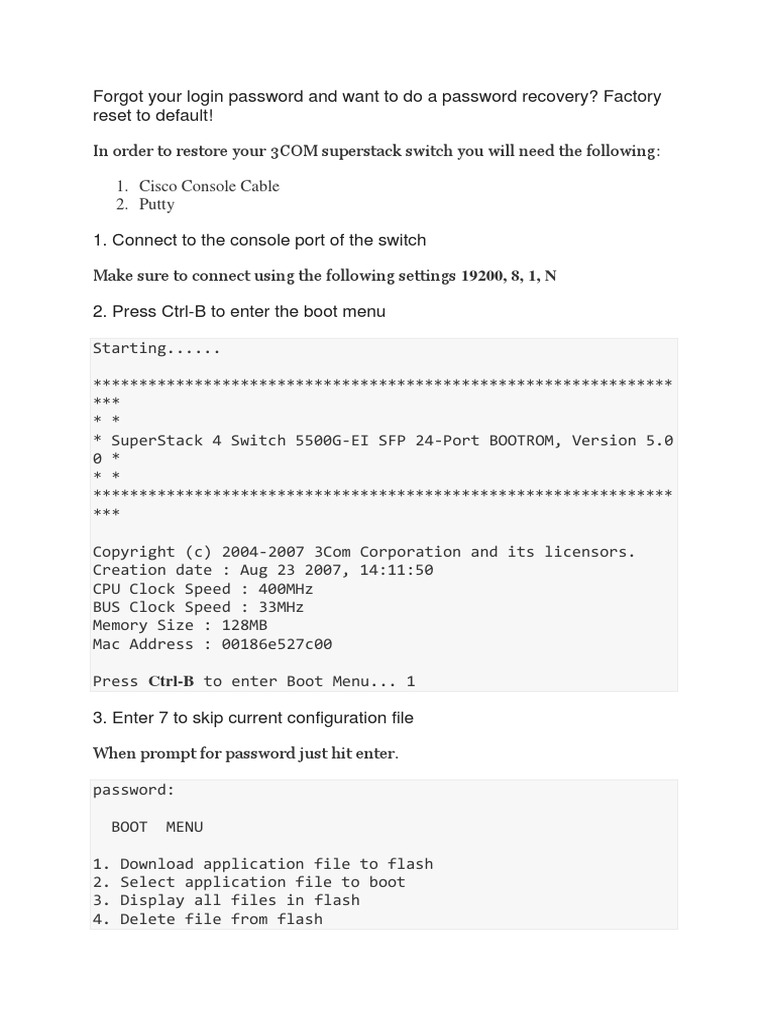Forgot Your Login Password and Want To Do A Password Recovery? Factory ...