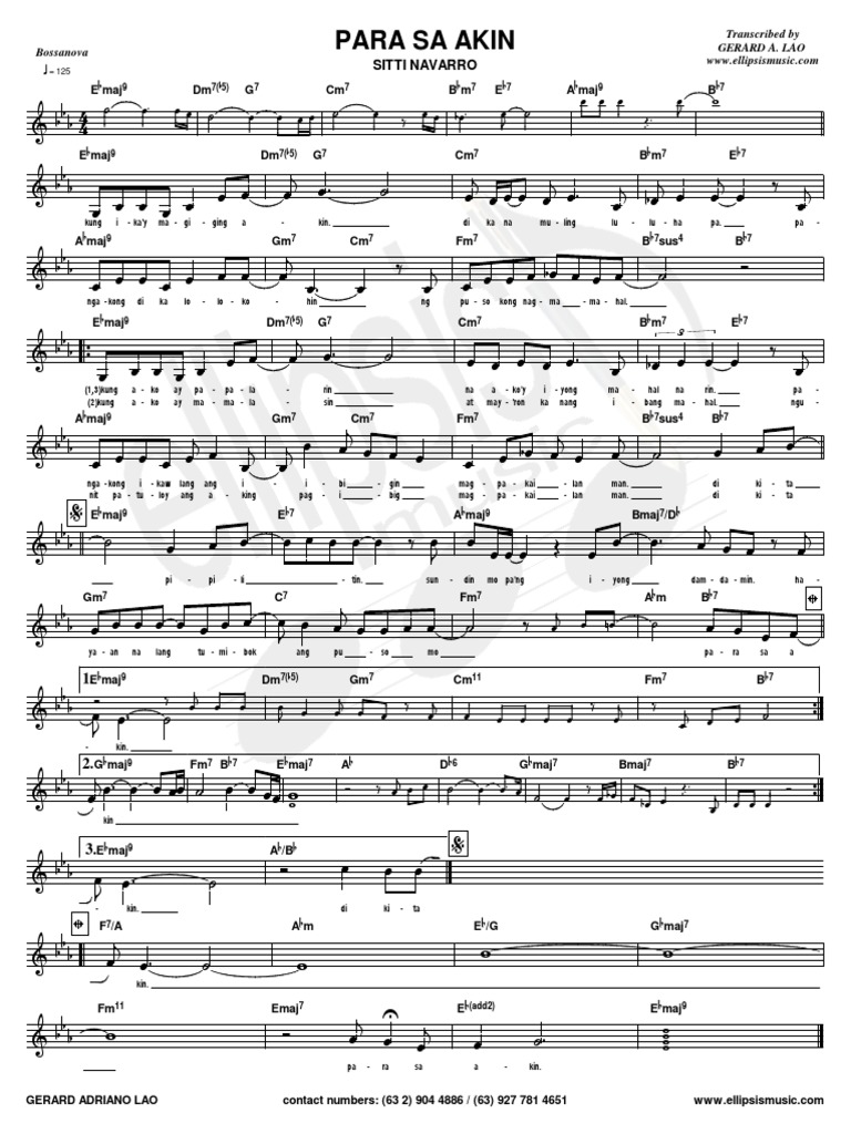 Para Sa Akin (Sitti Navarro) PDF | PDF | Maison et jardin