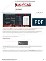 Aprenda A Extrair Dados Do Projeto em Uma Planilha No AutoCAD! QualifiCAD!