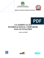 IBEP2008-09 Classificacao Internacional Ocupacoes